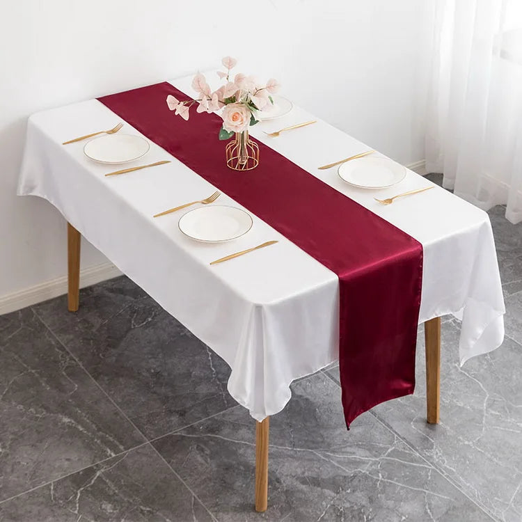 Satin Table Runners | 12×108 Inch | Stocked | MOQ 10