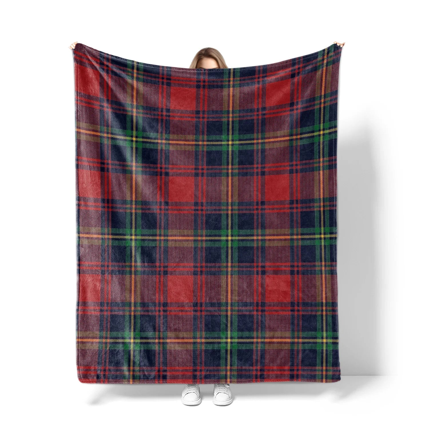 Custom Flannel Fleece Blanket | Recycled Polyester | Jacquard & Embroidery | MOQ 20 Pieces