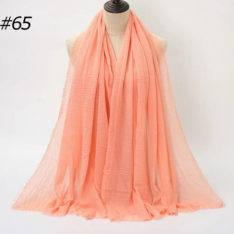 Wholesale Polyester Scarves: 105 Colors, 10-Day Lead, 90x180cm | Spring/Summer Women's Fashion
