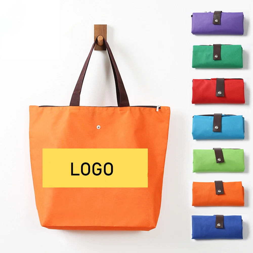 Custom Oxford Foldable Tote Bag with Logo | Bulk