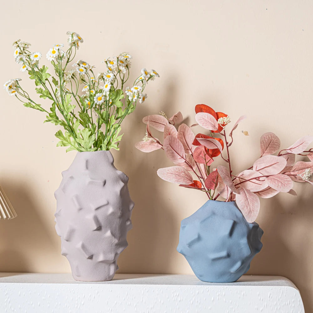 Custom Nordic Matte Ceramic Vase | 300 MOQ for Luxury Home Decor