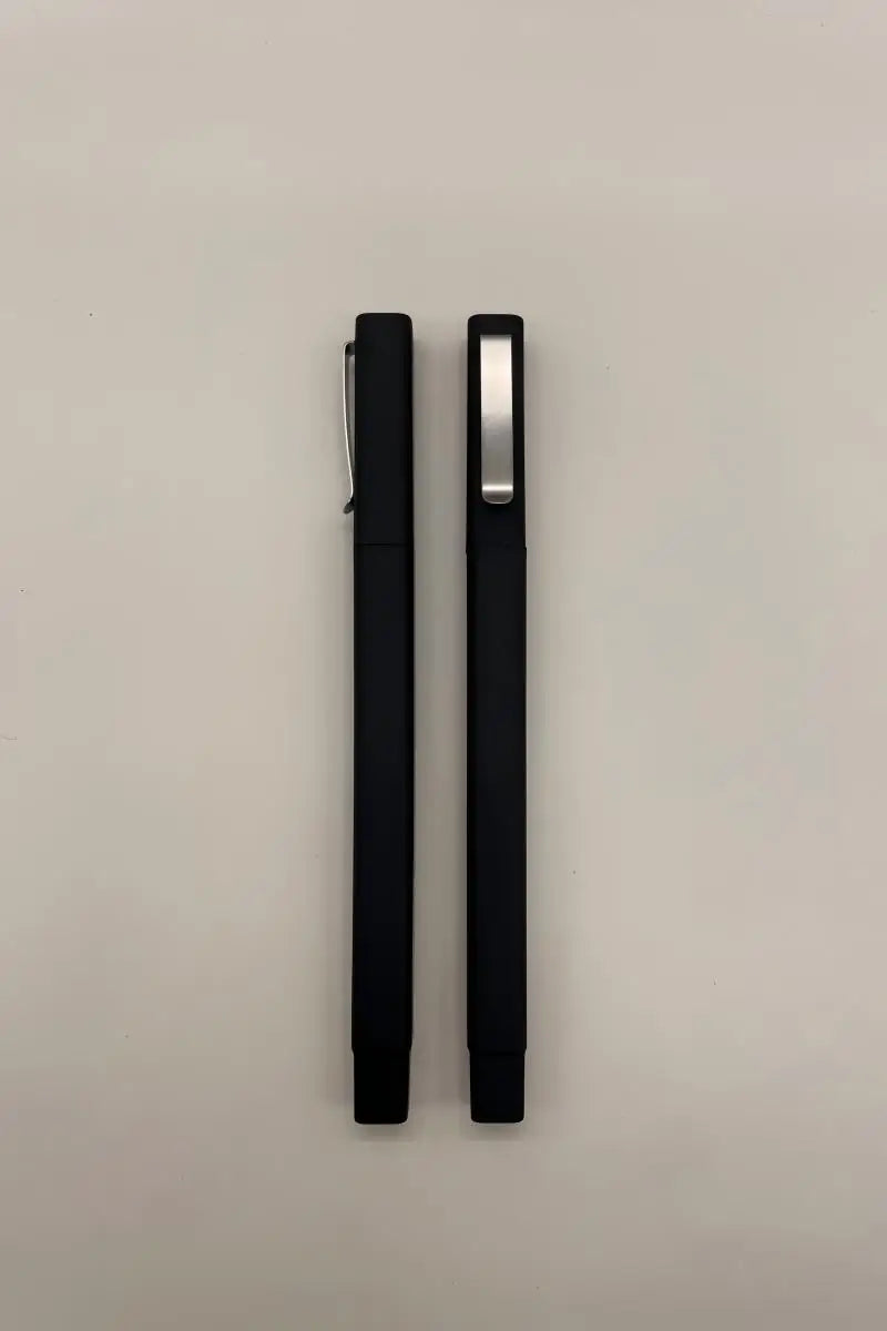 Custom Luxury Gold Clip Pen | Rubber Grip | 100pc MOQ | Hotel Promo