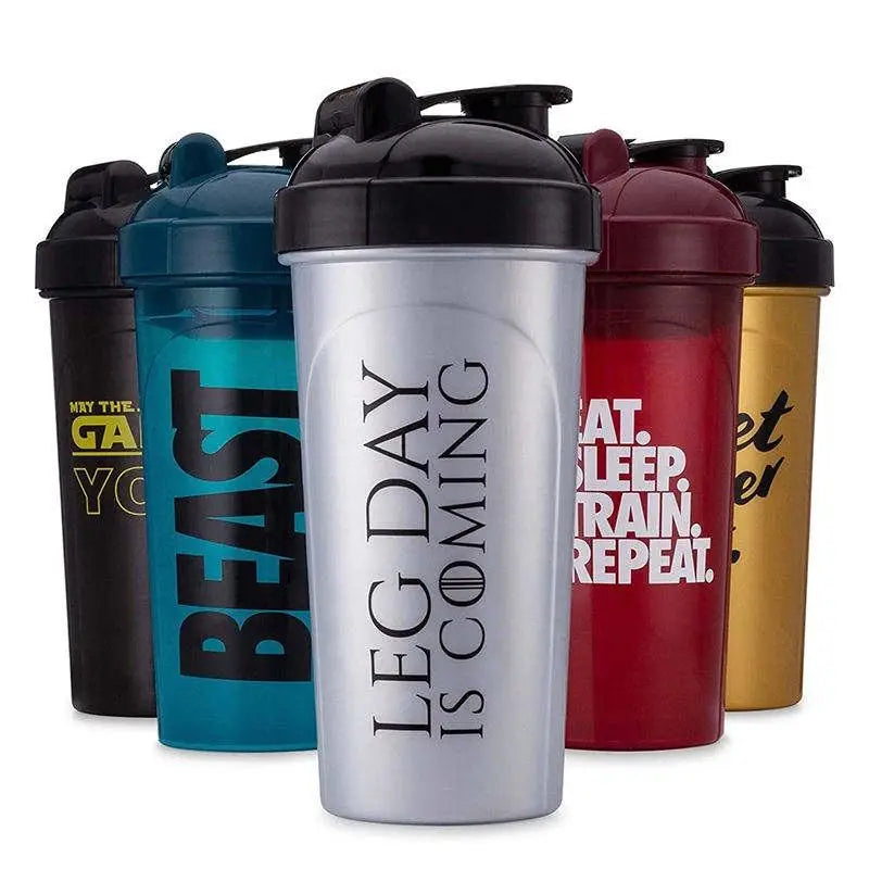 Custom BPA-Free Shaker Bottles 400-1000ml | 50 MOQ Gym Protein Bottles