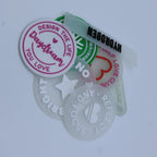 Custom 3D Embossed Silicone Clothing Labels | PVC Rubber Labels | 100 MOQ