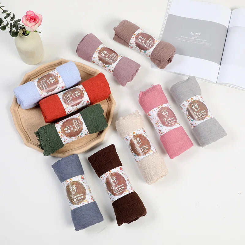 Wholesale Polyester Scarves: 105 Colors, 10-Day Lead, 90x180cm | Spring/Summer Women's Fashion