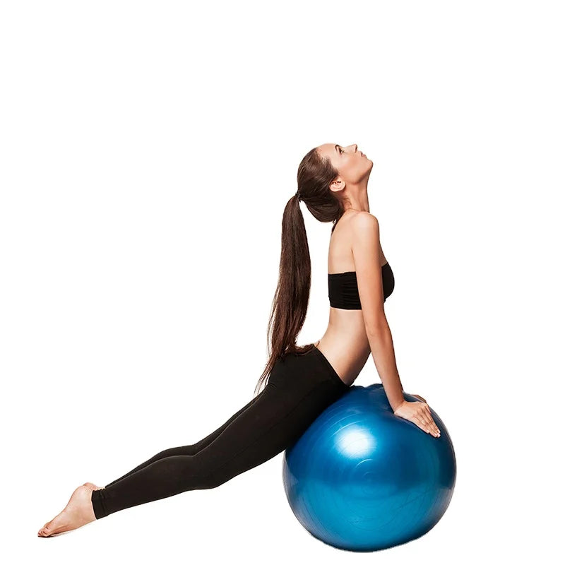 Custom Anti-Burst Exercise Ball | 55/65/75cm | 50 MOQ | Quick Pump