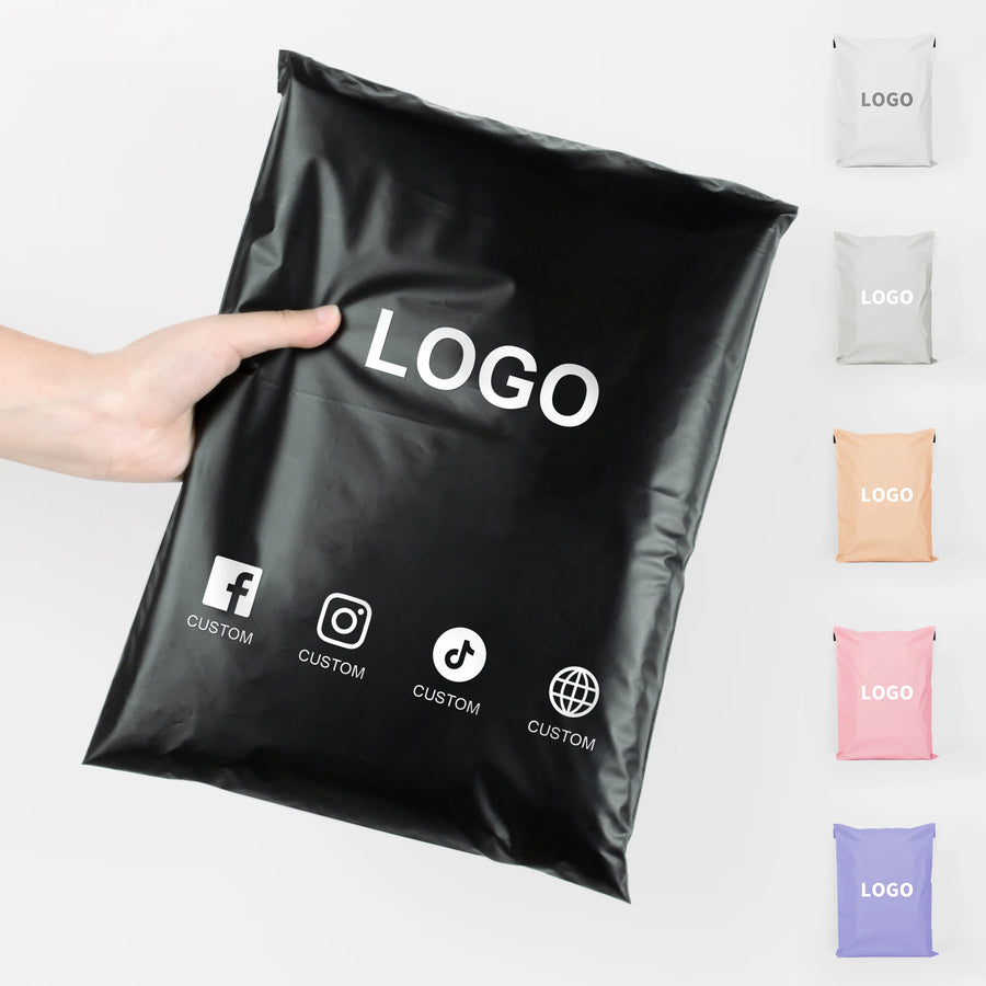 Biodegradable Poly Mailers 100 pcs | Custom Logo