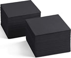 Custom Black Cocktail Napkins — FSC Certified, 500 Pcs MOQ, Wholesale