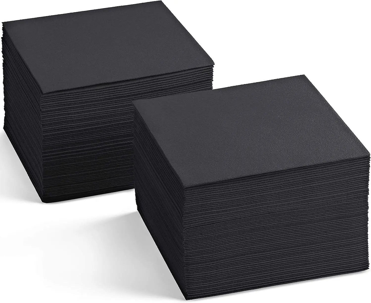 Custom Black Cocktail Napkins — FSC Certified, 500 Pcs MOQ, Wholesale