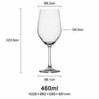Vintage Crystal Wine Glasses: 500 MOQ, 14-Day Lead, LFGB Certified | Custom 500-1000ml Goblets