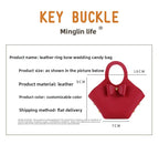 Custom PU Leather Jewelry Handbag Wholesale | 10 MOQ Wedding Favor Bag