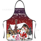 Waterproof Polyester Apron | 3D Printed Cartoon Barbecue Apron