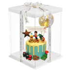 Transparent PET Cake Box | Tall Clear Display Box | Wholesale Bakery Packaging