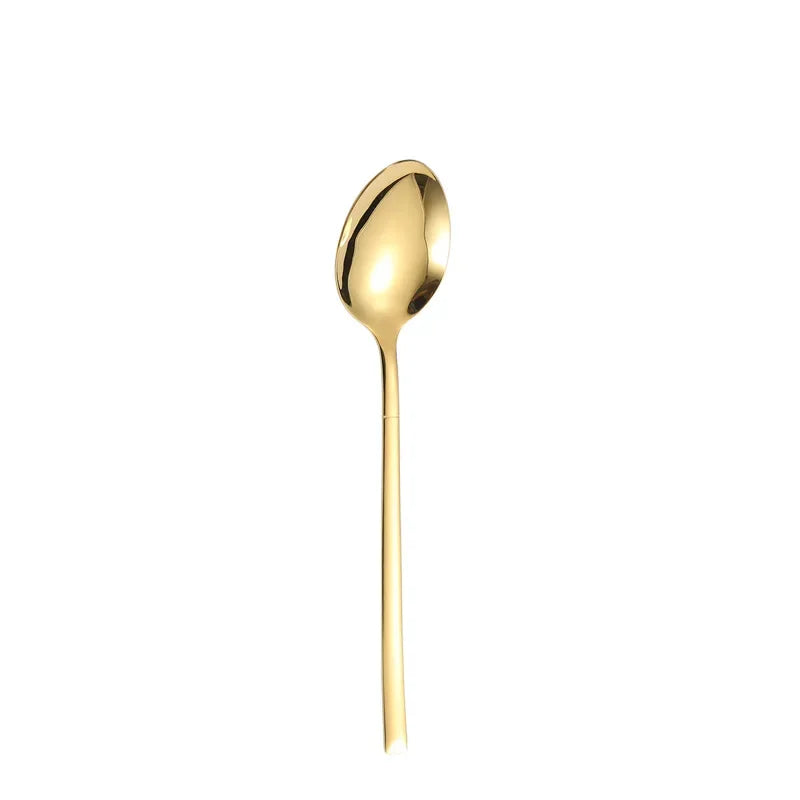 Gold Stainless Steel Flatware Set | 18/0 Elegant Wedding Flatware