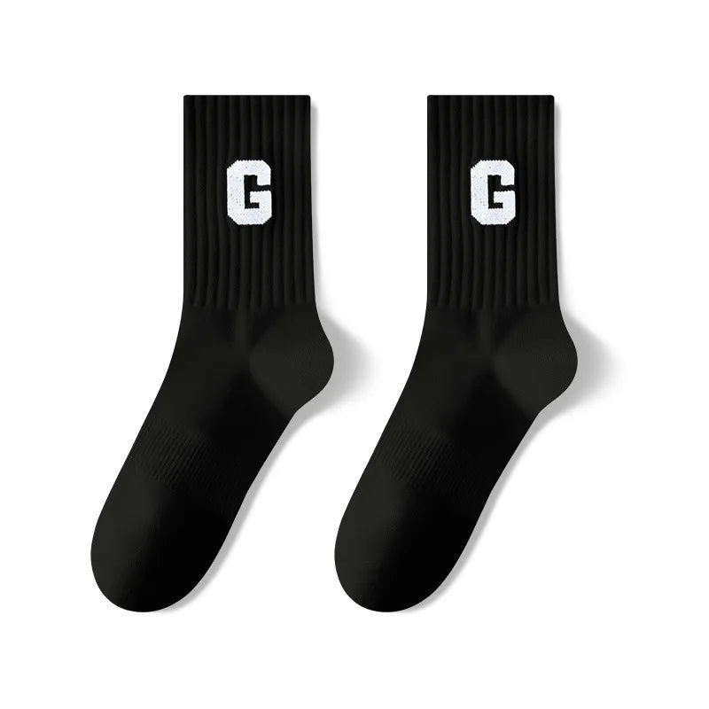 Custom Jacquard Logo Socks | 86% Cotton Crew Socks