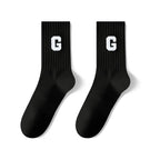 Custom Jacquard Logo Socks | 86% Cotton Crew Socks