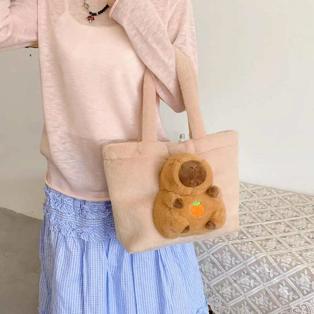 Custom Plush Backpack with Logo | Bulk MOQ 20 Pcs
