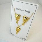 Custom 18K Gold Plated Stainless Steel Jewelry Set | MOQ 2