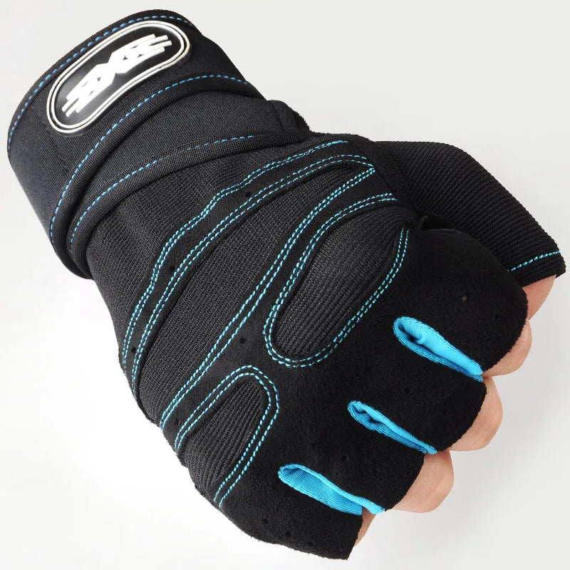 Custom Half-Finger Fitness Gloves with Logo | MOQ 100 Pairs