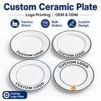 Custom Ceramic Plate — 1,000 MOQ, Food Grade, 31-Day Lead
