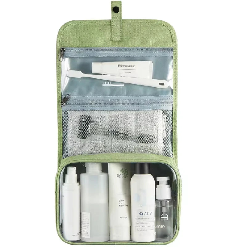 Custom Hanging Toiletry Bag — 500 MOQ, 35-Day Lead Time