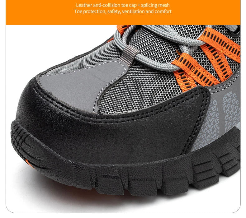 Breathable Steel Toe Work Shoes | Custom Logo MOQ 500 Pairs