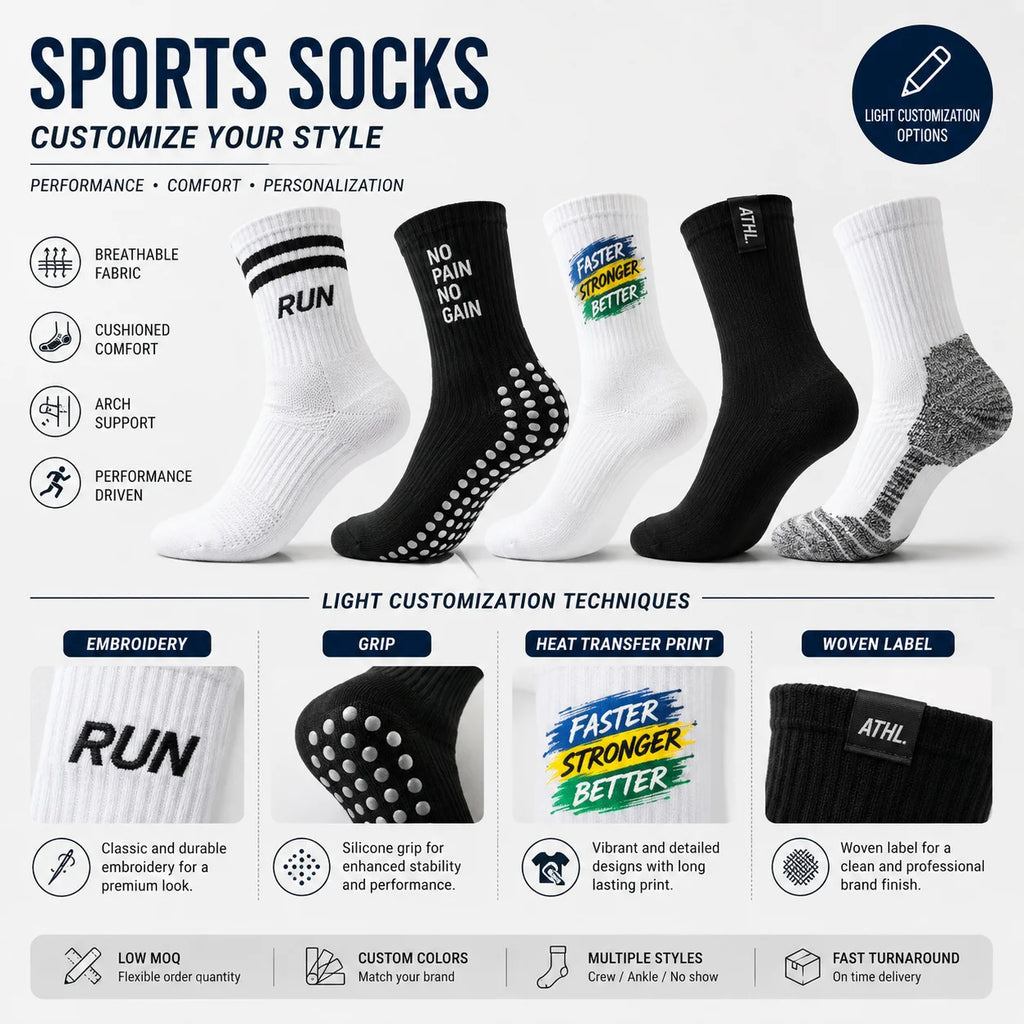 Custom Jacquard Socks Wholesale | 100-Pair Low MOQ & 15-Day Lead Time | Breathable Cotton Blend