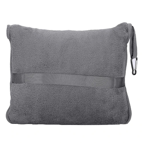2-in-1 Travel Pillow Blanket | Custom Logo, 100 Pcs MOQ | OEKO-BSCI Certified