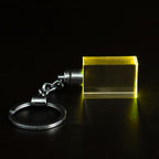 Custom Crystal Keychain with Engraving | MOQ 10 Pcs