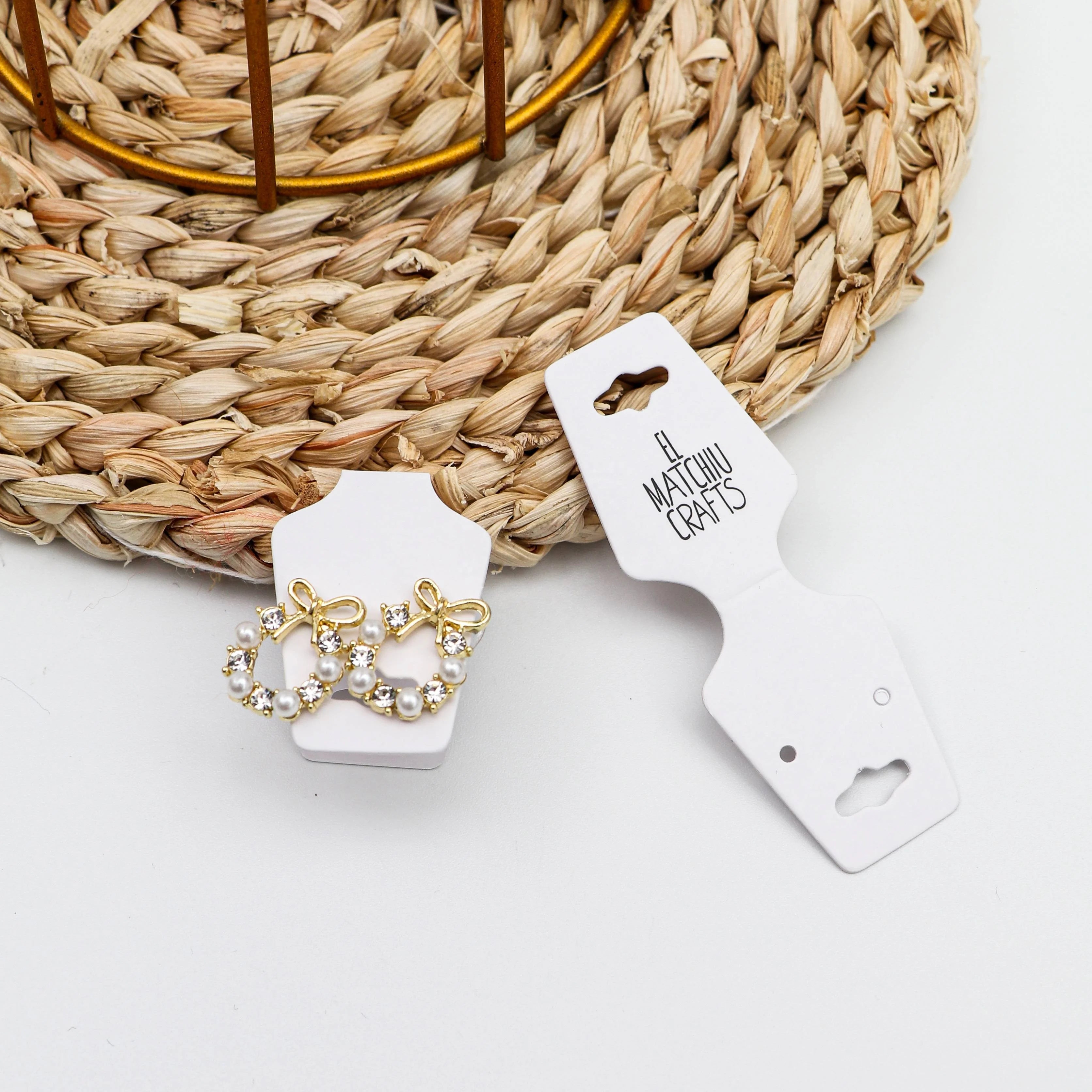 Custom Die Cut Jewelry Display Cards | Embossing | MOQ 100
