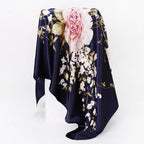 Custom Printed 90cm Square Scarf | 10 Pcs MOQ Wholesale Silk/Polyester Shawl