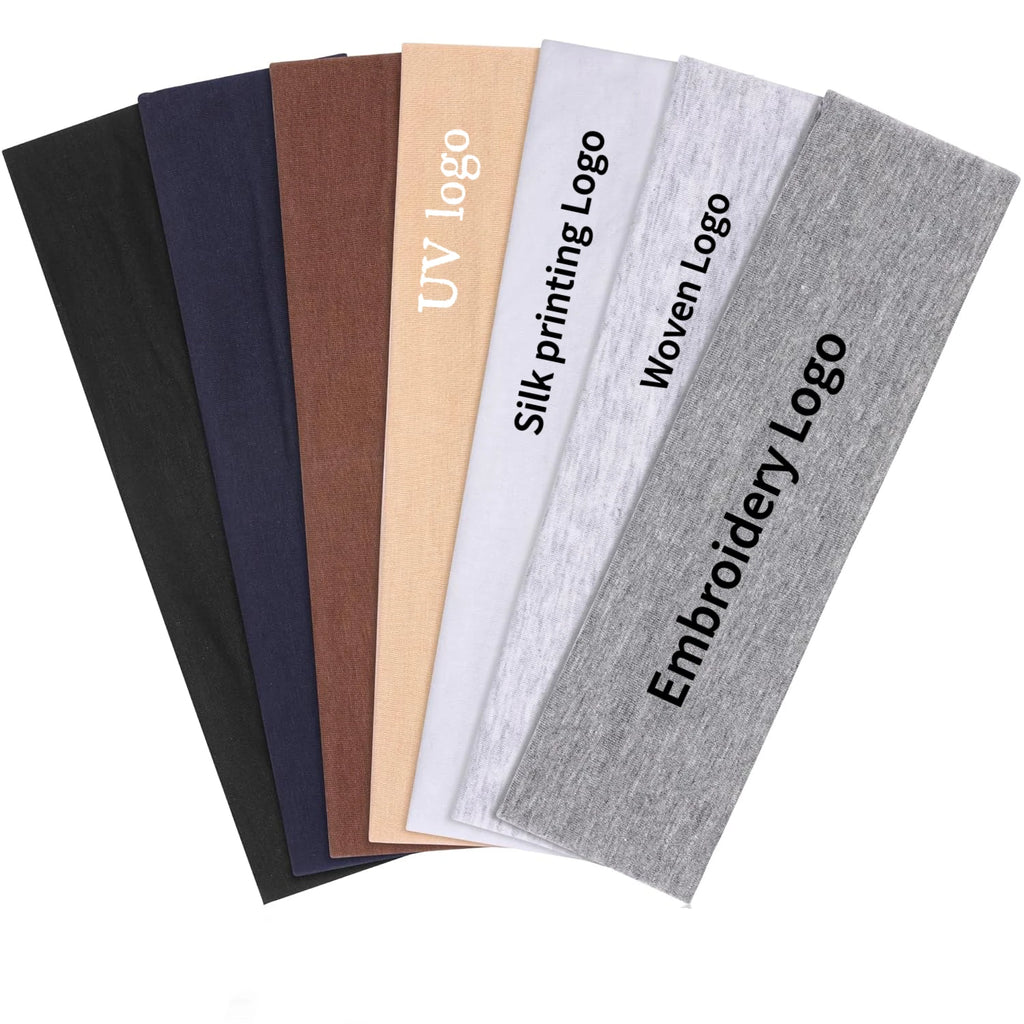 Custom Sports Headbands 7cm | Cotton-Spandex with Logo MOQ 1,000