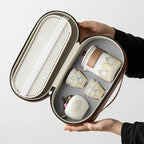 Luxury Tea Gift Set Leather Ceramic | 10 MOQ for VIP Corporate Gifts