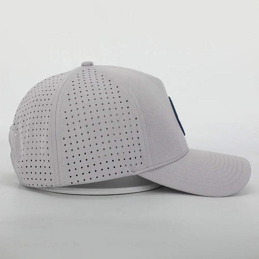 Custom 5-Panel Performance Hats | Laser Cut Ventilation & Waterproof | 50-Piece MOQ | Sports Team