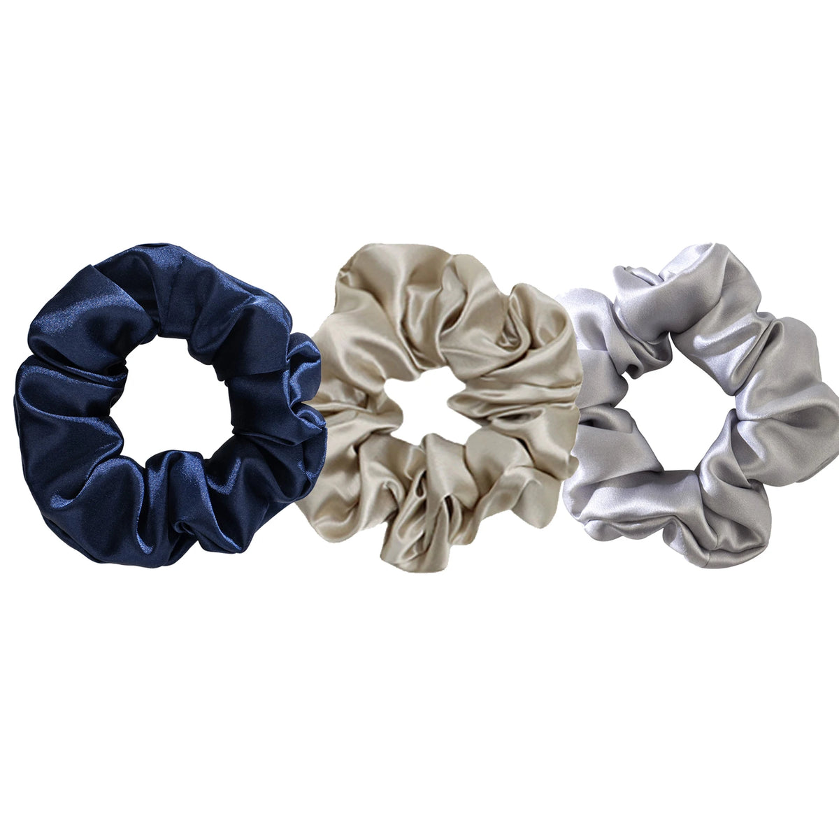 Custom Silk Scrunchies with Logo | Bulk MOQ 2 Pcs