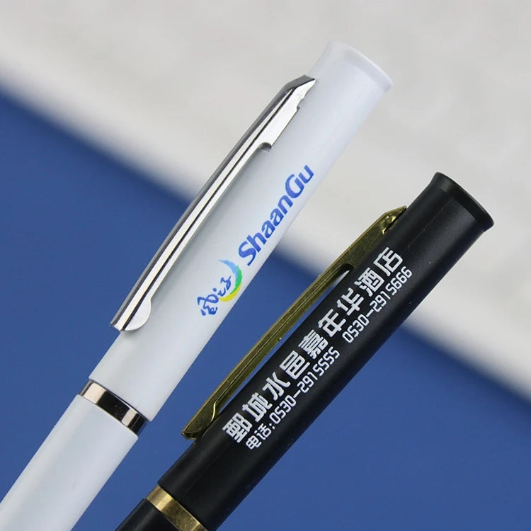 Custom Ballpoint Pens with Logo – 100 MOQ, UV Printing, 6g