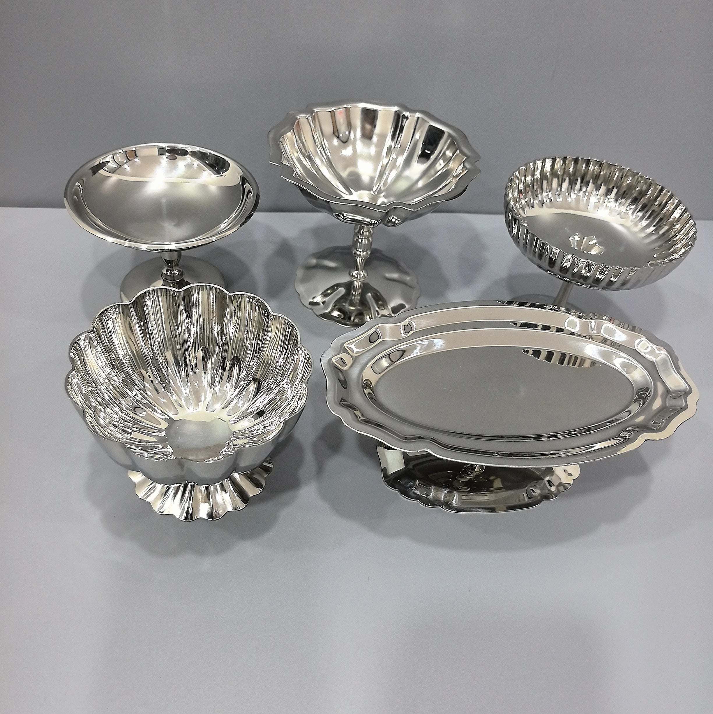 304 Stainless Steel Dessert Cup | Tulip Shape | 50 MOQ | Custom Logo