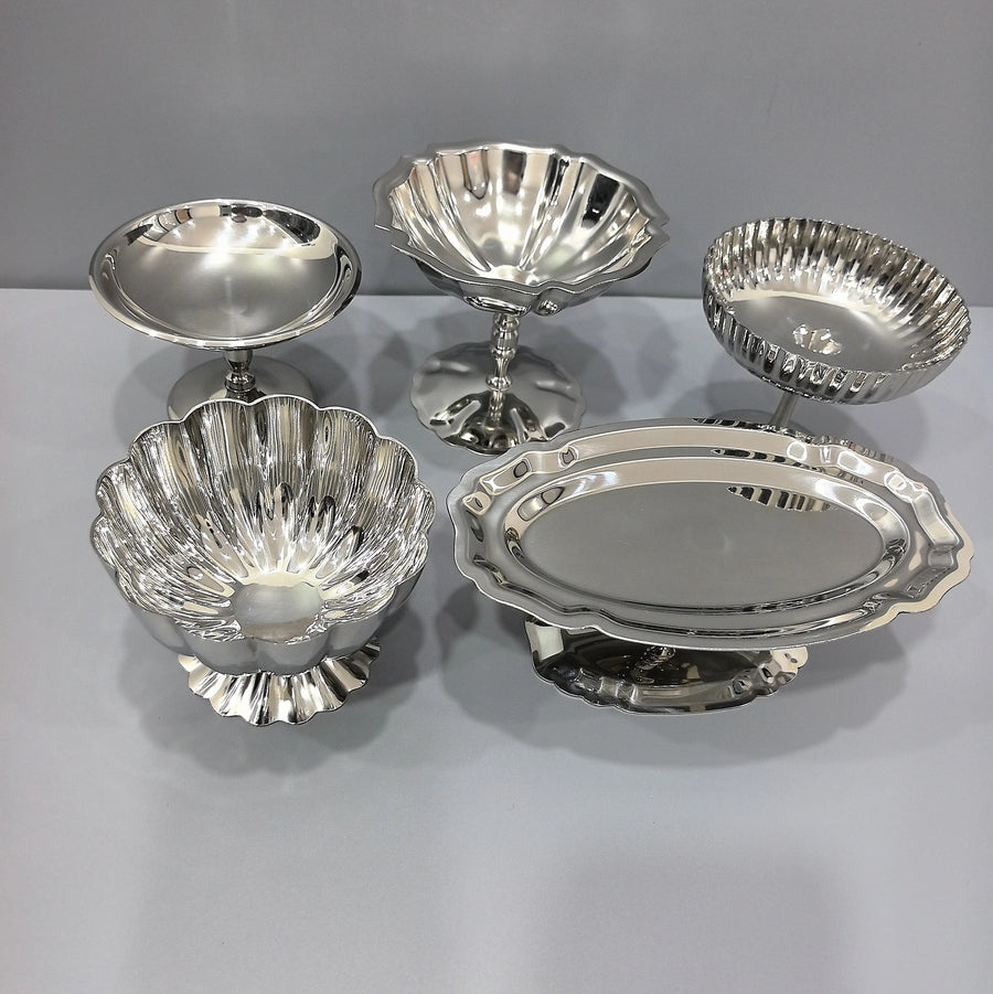 304 Stainless Steel Dessert Cup | Tulip Shape | 50 MOQ | Custom Logo