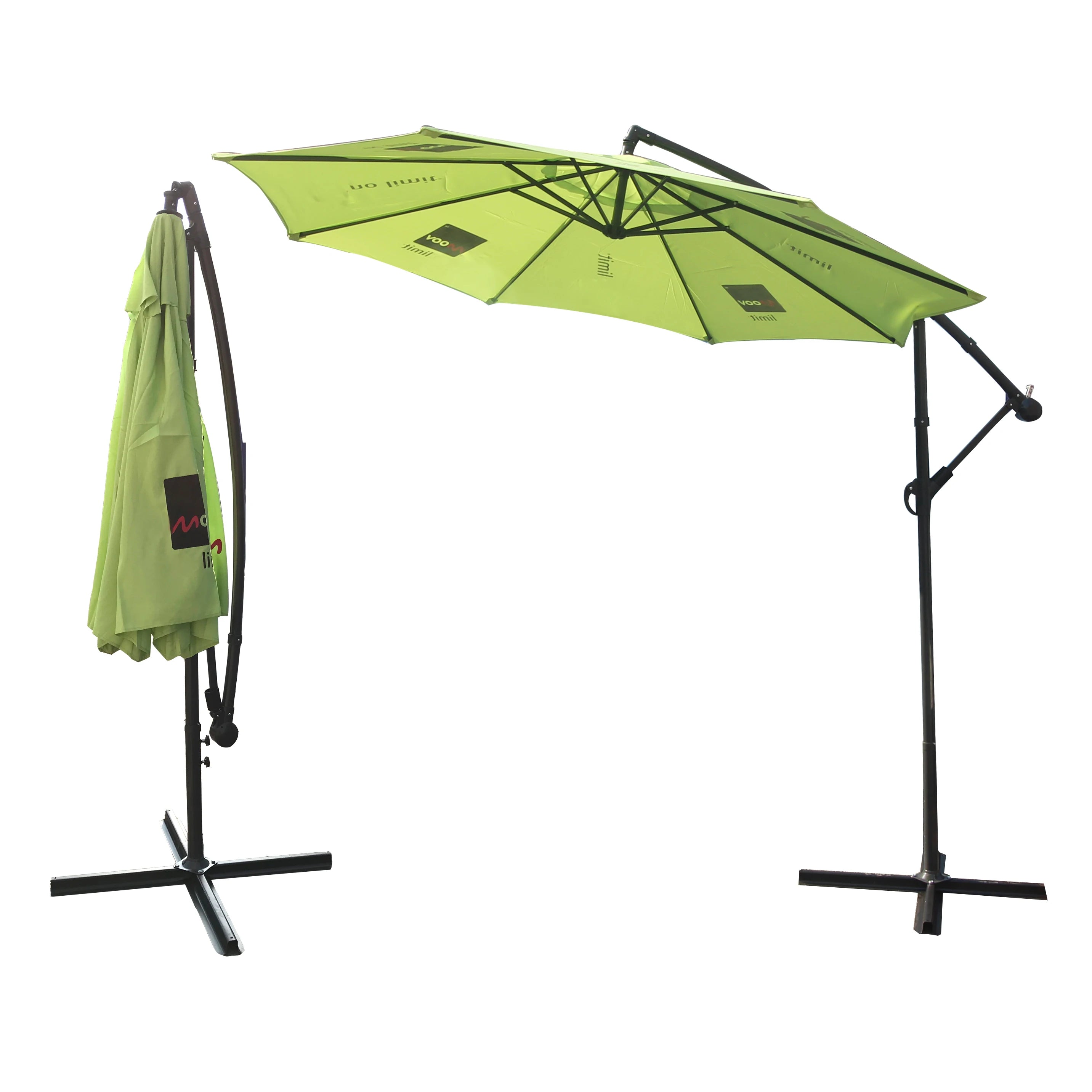 Custom Beach Umbrella 1 PC MOQ | Promotional Parasol with Logo Print