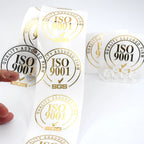 Custom Round Label Stickers with Logo | Waterproof PVC Bulk MOQ 100