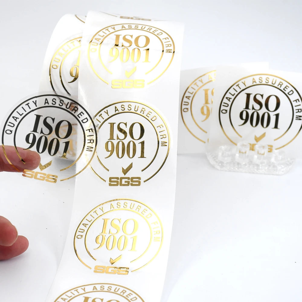 Custom Round Label Stickers with Logo | Waterproof PVC Bulk MOQ 100