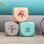 FSC Certified Wooden Yoga Dice 20mm | Custom Exercise Poses | OEM ODM Bulk