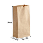 Custom Kraft Paper Bags 100% Recycled | Logo Printing | Restaurant Takeout