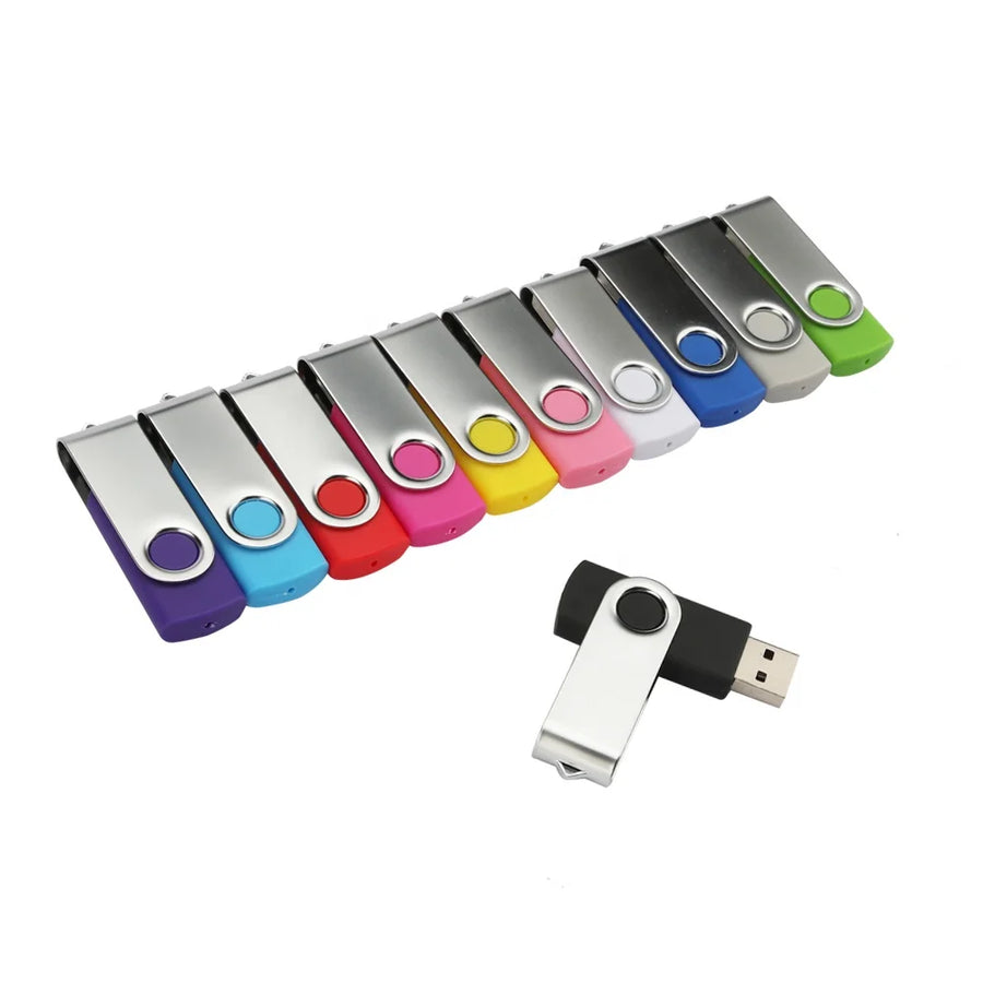 Custom Swivel USB Flash Drive for Everyday Storage and Branded Use