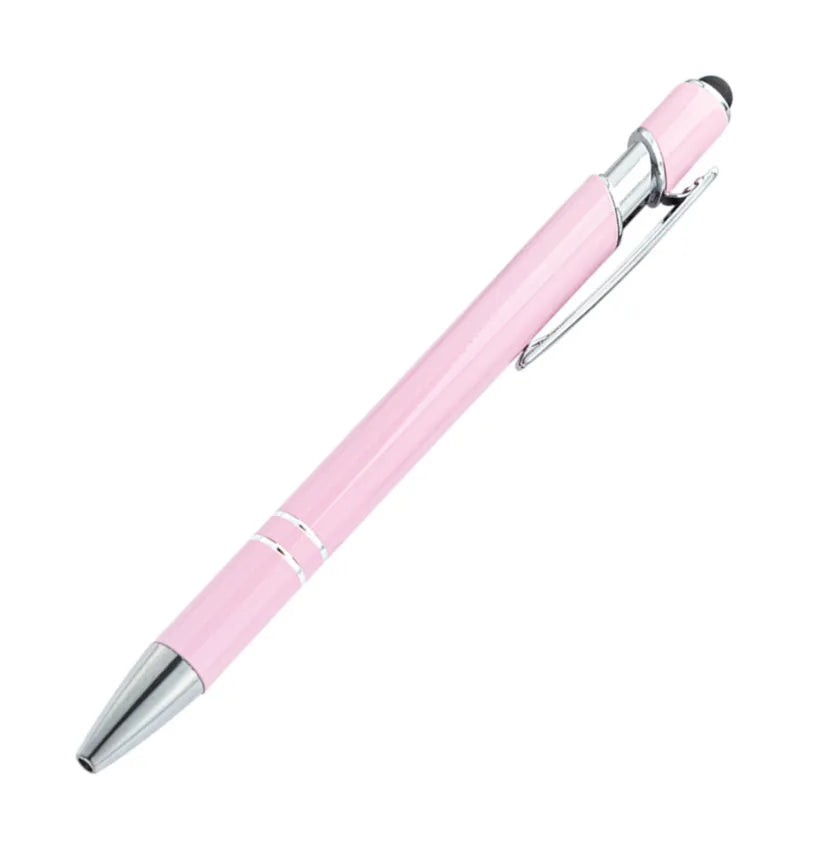 Custom Metal Stylus Pen with Logo | 2-in-1 Ballpoint MOQ 100