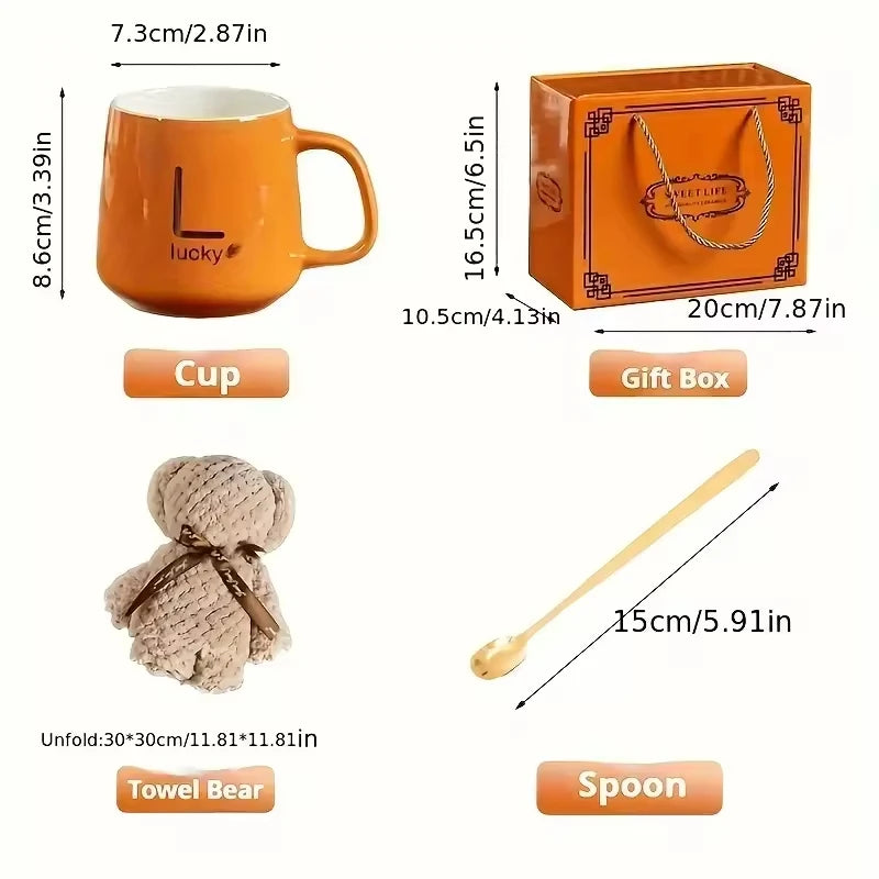 Custom Ceramic Gift Set with Logo | 100-Piece MOQ | Gift Box