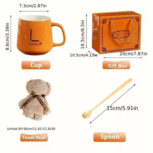 Custom Ceramic Gift Set with Logo | 100-Piece MOQ | Gift Box