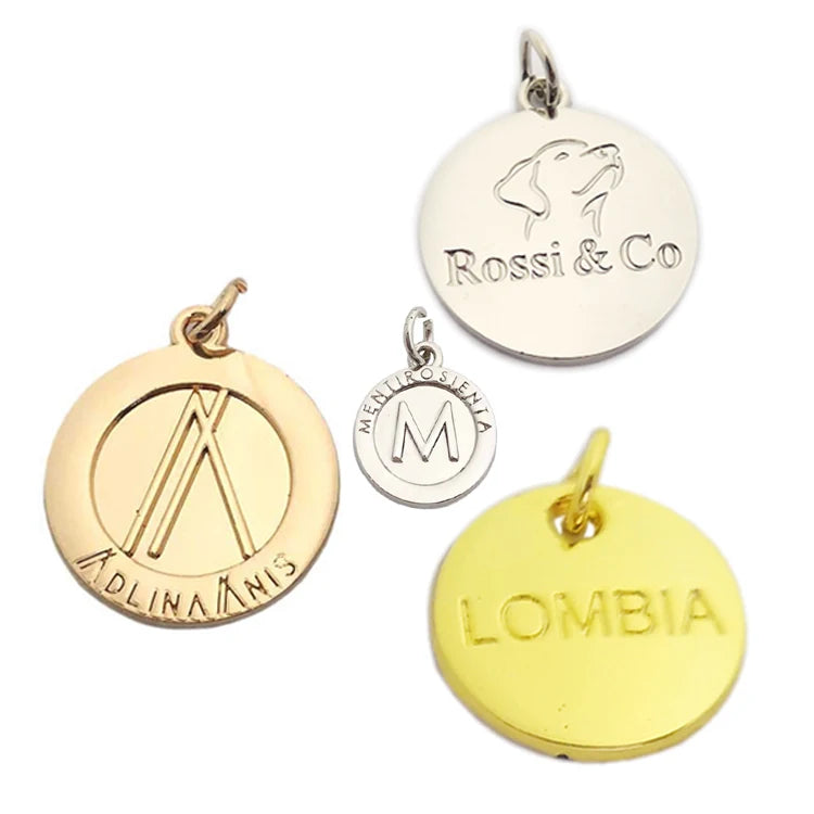Custom Die-Cast Metal Pendant Charms with Logo | MOQ 100 Pieces