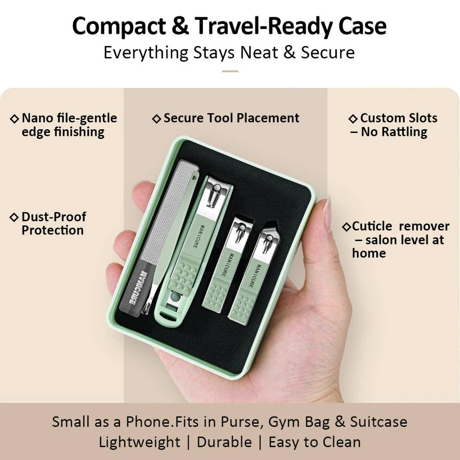 Custom Stainless Steel Manicure Set | Gift Box | MOQ 3 Sets