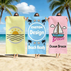 Custom Microfiber Beach Towel with Logo | 100 MOQ